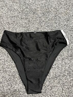VS PINK Swim Bottoms Black Size Large NWT